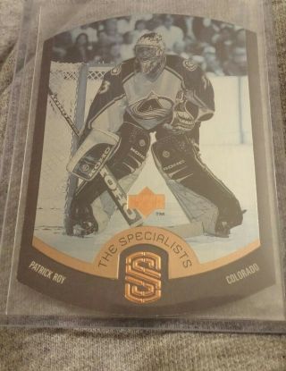1997 - 98 Upper Deck The Specialists Patrick Roy /100 Avalanche Rare Sp Vhtf