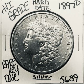 1897 O Morgan Silver Dollar Hi Grade U.  S.  Rare Key Coin 5639