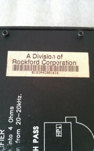 Old School Rockford Fosgate Punch 60ix DSM 2 Channel Amplifier,  RARE fuse block 4