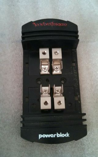 Old School Rockford Fosgate Punch 60ix DSM 2 Channel Amplifier,  RARE fuse block 5