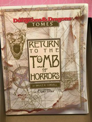 AD&D 2nd Ed Box Set - RETURN TO THE TOMB OF HORRORS (VERY RARE and COMPLETE) 3