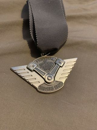 Goodwood Festival Of Speed 2019 Metal Drivers Club Badge,  Rare And Numbered