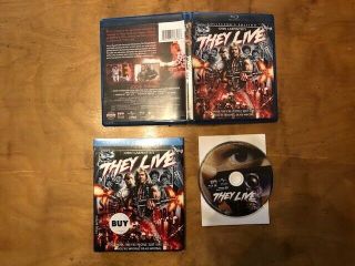 They Live Blu Ray Scream Factory Rare Slipcover Collector 