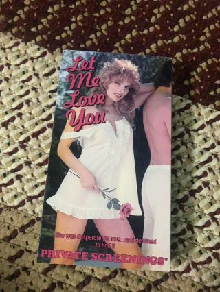 Let Me Love You Private Screenings Sexy Sleaze Big Box Slip Rare Oop Vhs