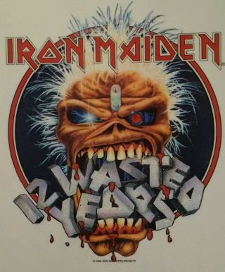 Iron Maiden Vhs 12 Wasted Years 1988 Rare Heavy Metal