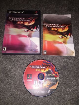 Street Fighter Ex 3 Sony Playstation 2 2000 Ps2 Complete Rare Game