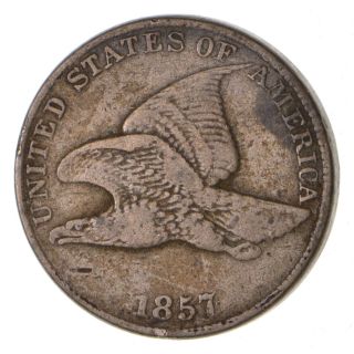Crisp - 1857 - Flying Eagle United States Cent - Rare 522