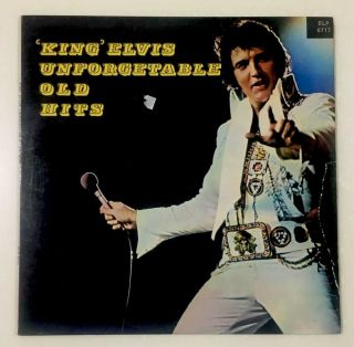 Rare King Elvis Unforgetable Old Hits Album Malaysia Pressing 12 " Lp