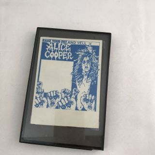 Alice Cooper - Raise Your Fist And Yell - Backstage After Show Pass Rare