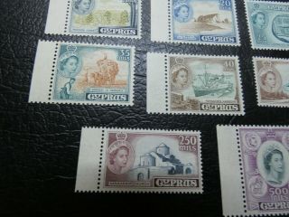 British CYPRUS 1953 SG173 - SG187 MNH & RARE SET 3