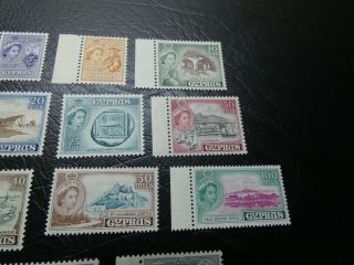British CYPRUS 1953 SG173 - SG187 MNH & RARE SET 5