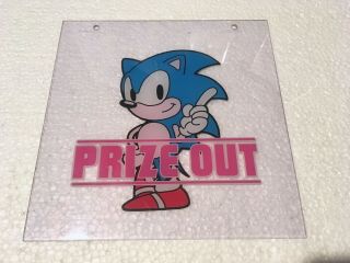 Rare Sonic The Hedgehog Ufo Catcher Flap Door Plush Game Prize 1990s Sega Japan