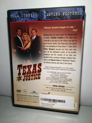 Texas Justice (DVD,  2003) Heather Locklear Rare Out Of Print Dvd Oop 2