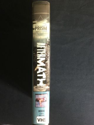 The Aftermath 1982 Rare Prism Horror Clam shell Big Box VHS Gore Zombies 2