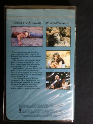 The Aftermath 1982 Rare Prism Horror Clam shell Big Box VHS Gore Zombies 3