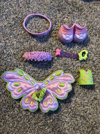Fisher Price Snap ‘n Style Doll Very Rare Deluxe Fairy Butterfly Costume Flower