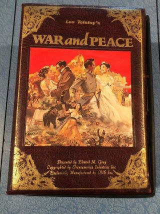 War And Peace Vhs Collector Set Video Leo Tolstoy Book Case Vintage Classic Rare