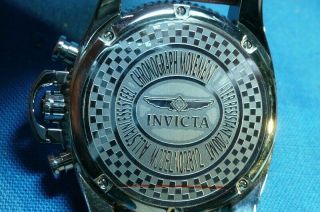 Invicta Chronograph Model No.  2812 Stainless Steel Men ' s Wrist Watch RARE 7