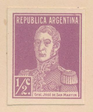RARE ARGENTINA STAMPS 1923 323/330 SAN MARTIN OFFICIAL IMPERF PROOFS,  VF PAGE 3