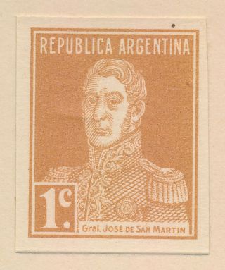 RARE ARGENTINA STAMPS 1923 323/330 SAN MARTIN OFFICIAL IMPERF PROOFS,  VF PAGE 4