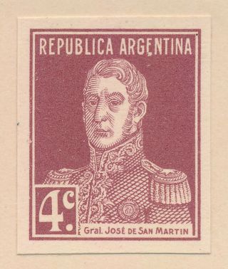 RARE ARGENTINA STAMPS 1923 323/330 SAN MARTIN OFFICIAL IMPERF PROOFS,  VF PAGE 7