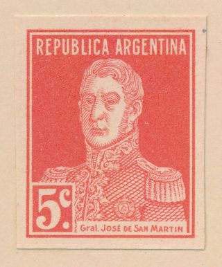 RARE ARGENTINA STAMPS 1923 323/330 SAN MARTIN OFFICIAL IMPERF PROOFS,  VF PAGE 8