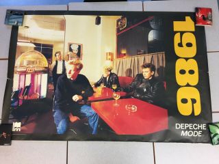 Depeche Mode Subway Poster Rare " Black Celebration Era " 1986 Vintage