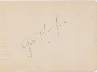 Gene Krupa Signed Autograph Signature Jazz Drummer Rare
