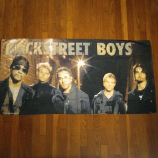 Backstreet Boys Vtg Retro 2000 Beach Towel 100 Cotton 55 X 27 Rare