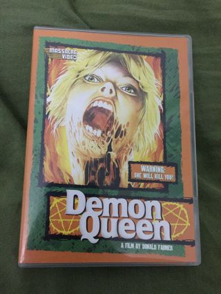 Demon Queen 1986 Massacre Video Dvd Donald Farmer Sov Horror Rare Oop Gore