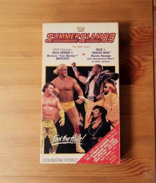 Wwf Summerslam 89 1989 Vhs Coliseum Video Rare Wrestling Hogan Savage 3 Hours
