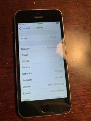 RARE - Apple iPhone 5s Space Grey 32GB  Jailbroken Untethered iOS 9.  0.  2 3