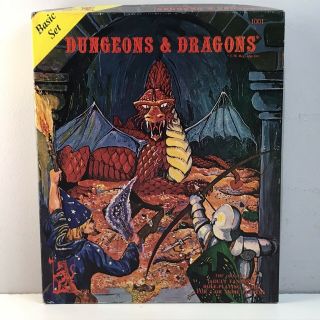 Dungeons And Dragons D&d Basic Set 1001 Vtg Rare 1977 Tsr Hobbies Games Complete