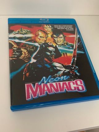 Neon Maniacs Blu - Ray Code Red Oop Rare Horror