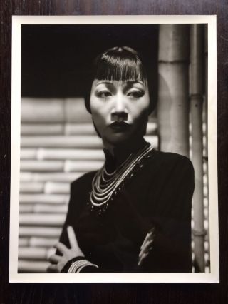 Anna May Wong Vintage Hollywood American Chinese Photograph 14x11 Rare