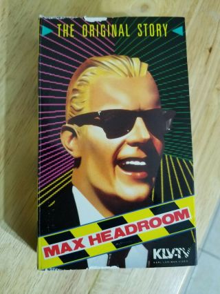 Max Headroom Betamax Beta Tape The Story Rare Klv - Tv 1985 - 1986.  A2