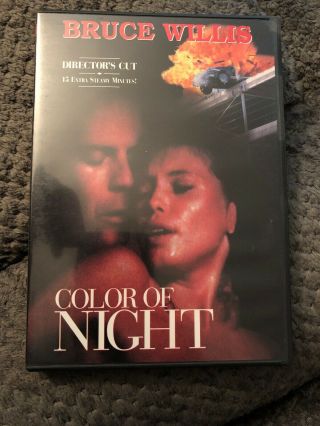 Color Of Night Rare (dvd) Bruce Willis Director 
