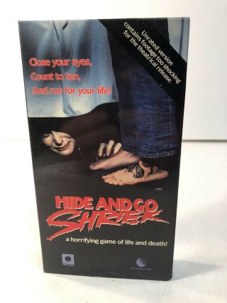 Hide And Go Shriek 1988 Unrated Uncut Vhs Horror Slasher Rare Oop Slasher 80s