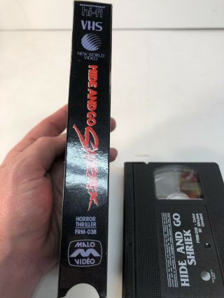 Hide and Go Shriek 1988 Unrated Uncut VHS Horror Slasher Rare OOP Slasher 80s 4