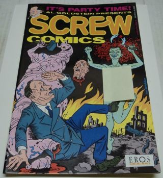 Screw Comics 1 Al Goldstein Presents (1992) Hitler Cover & Story (vf -) Rare