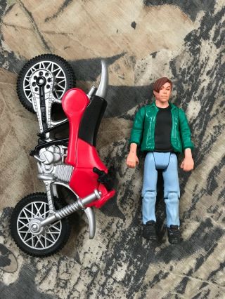 Terminator 2 John Connor With Motorcycle 1991 Vintage Action Figure Toy Rare Set