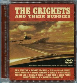 The Crickets And Their Buddies Rare Oop Dvd - Audio 5.  1 Eric Clapton John Prine