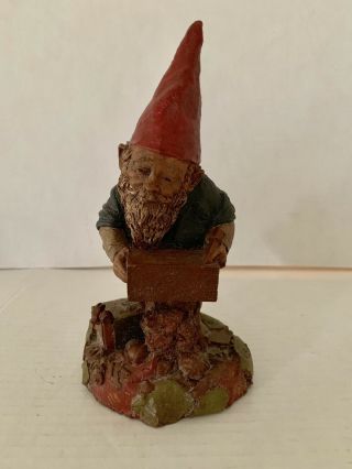 Tom Clark’s Rare Gnome With Boxes (height: 7 - 1/2”)