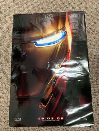 Iron Man Movie Teaser Poster (marvel,  Ds,  27x40) Rare &