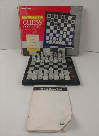 Rare Vtg Radio Shack Talking Chess Computer Game Tutor 