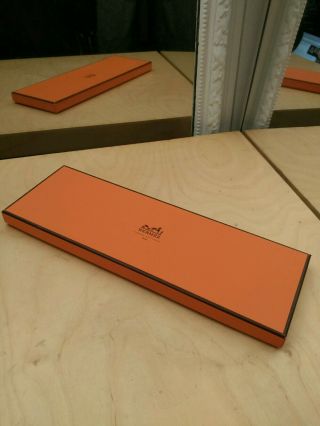 Rare Hermes Empty Box Made In France 37.  5 X 12.  5 X 2.  5 Cm