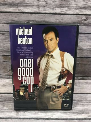 One Good Cop Dvd Michael Keaton Police Drama Film Rare Oop Disc Vg