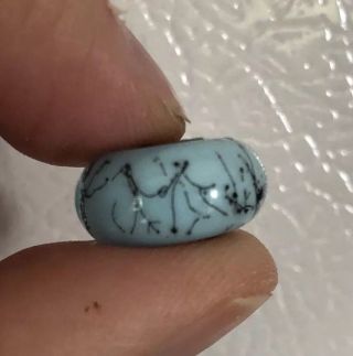 Extremely Rare Authentic Trollbeads One Of A Kind Sky Blue Steel Bead