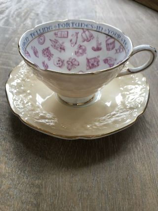 Paragon Rare Fortune Telling Teacup And Saucer 1930’s