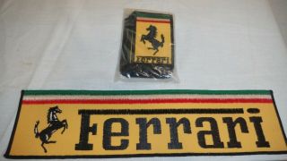 Vintage ✔ferrari✔ Formula 1 Racing Jacket Patch & Rare Pkg.  Of 10 Patches